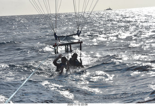 Anthony and Olga - Hawaii - parasailing