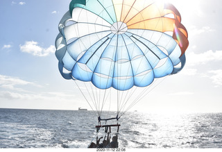 Anthony and Olga - Hawaii - parasailing