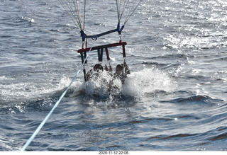 Anthony and Olga - Hawaii - parasailing