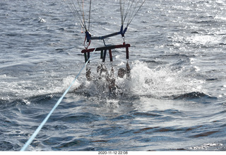 Anthony and Olga - Hawaii - parasailing