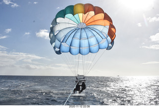 Anthony and Olga - Hawaii - parasailing