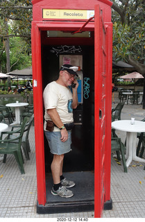 301 a0y. Argentina - Buenos Aires tour - telephone booth + Adam