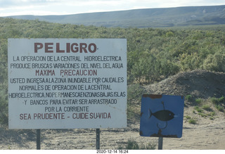 71 a0y. Argentina Eclipse Day - driving to the eclipse site - sign