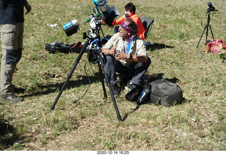 157 a0y. Argentina Eclipse Day - Chris and his toys