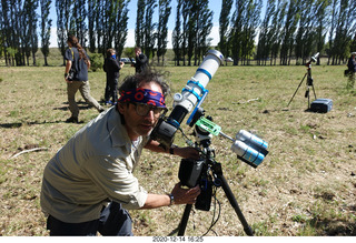 163 a0y. Argentina Eclipse Day - Chris and his toys