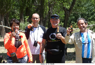 183 a0y. Argentina Eclipse Day - Leticia, Paul, Adam, Chris