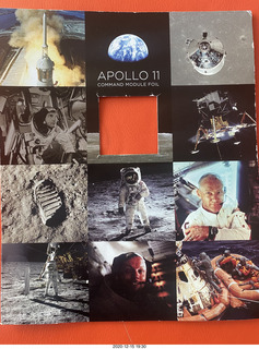 22 a0y. Apollo 11 piece of heat shield cardboard