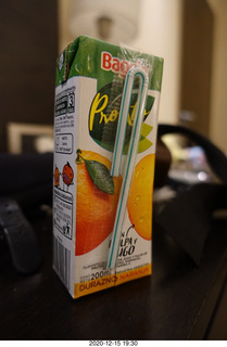 34 a0y. Argentina - Buenos Aires - orange juice in a box