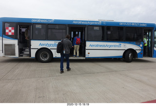 44 a0y. Argentina - Neuquen airport (NQN) - our bus to the jet