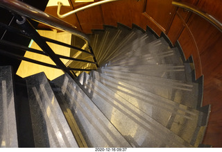 31 a0y. Argentina- Buenos Aires - Pertutti breakfast - spiral stairs