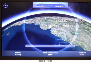 54 a0y. flight EZE-DFW moving map