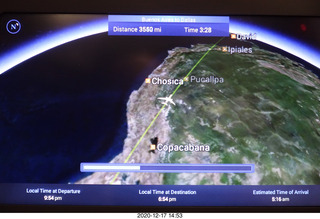 58 a0y. flight EZE-DFW moving map