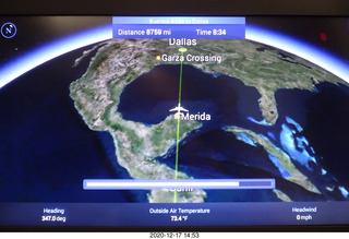 62 a0y. flight EZE-DFW moving map