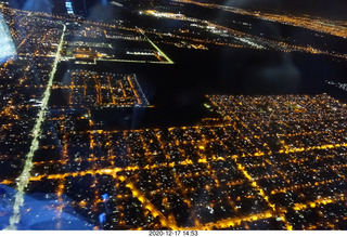 72 a0y. flight EZE-DFW aerial Buenos Aires