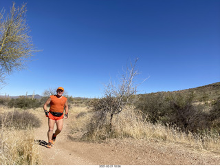 3319 a10. NH2T hike Browns Ranch - Adam running