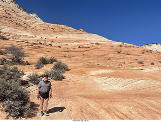 NH2T hike Browns Ranch - Adam running