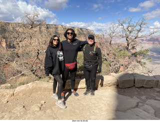 Olga, Anthony, and Adam at Grand Canyon