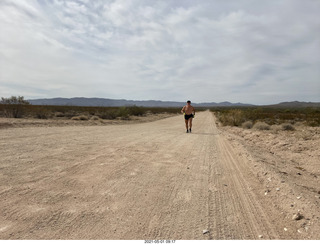 NH2T hike Browns Ranch - Adam running