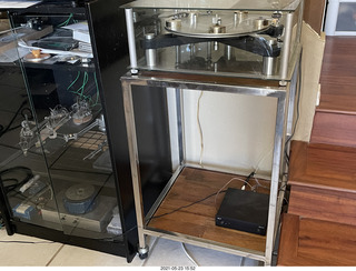 204 a13. my shelves and Transcriptors turntable