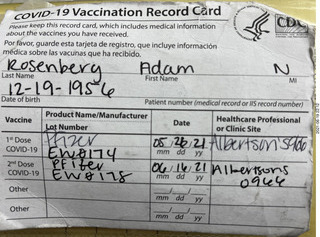 COVID-19 vaccination card