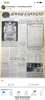 Jewish Exponent Munich Olympics