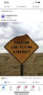 Caution Low Flying Aircraft