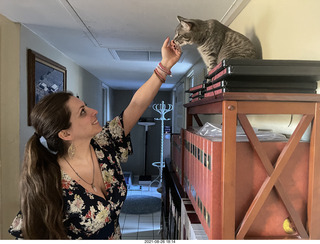 Didem and cat Potato