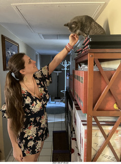 Didem and cat Potato