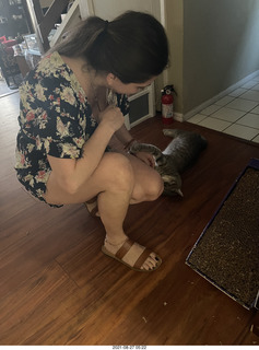 Didem and cat Potato