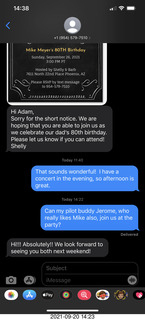 609 a17. Mike Meyer's 80th birthday