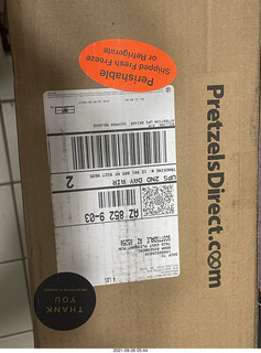 Philly pretzels in the box