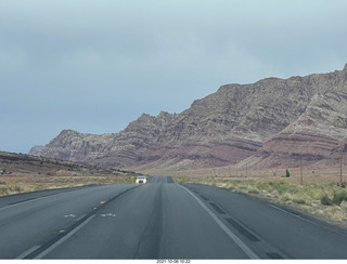 drive to Marble Canyon - power lines