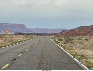 drive to Marble Canyon - power lines