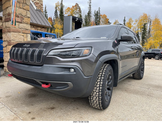 121 a18. drive to North Rim - espresso stop - our Jeep