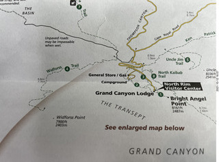 Grand Canyon North Rim - map