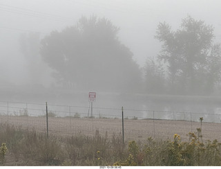 drive to Bryce Canyon - fog