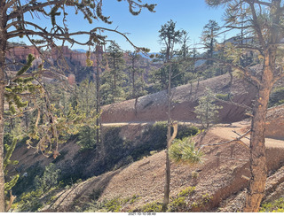 Bryce Canyon Fairyland Trail hike - Adam and chosen hoodoo