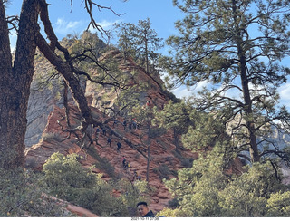 Zion National Park - Scout Landing hike - Quiet Zone sign