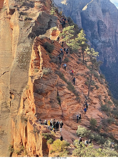 Zion National Park - Scout Landing - Angels Landing hikers