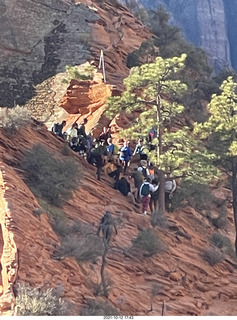 Zion National Park - Scout Landing - Angels Landing hikers