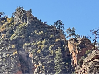 75 a18. Zion National Park - Scout Landing - Angels Landing hikers