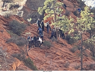 76 a18. Zion National Park - Scout Landing - Angels Landing hikers