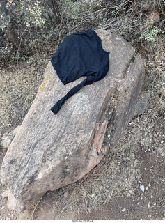 Zion National Park - Scout Landing hike - somebody's shirt