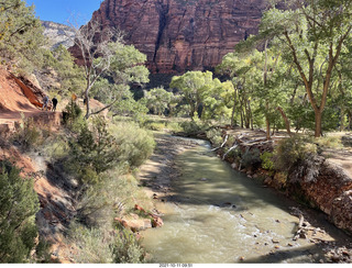 112 a18. Zion National Park - Scout Landing hike - bridge view