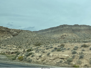 167 a18. Arizona drive on I-15, Virgin River, amazing views