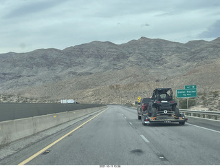 Arizona drive on I-15, Virgin River, amazing views