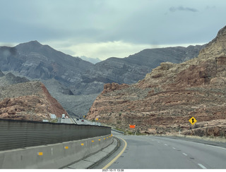 Arizona drive on I-15, Virgin River, amazing views