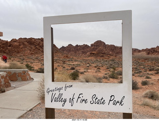 Valley of Fire State Park in Nevada - sign