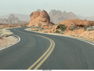 Valley of Fire State Park - Nevada - White Domes sign map