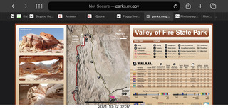 521 a18. Valley of Fire web page